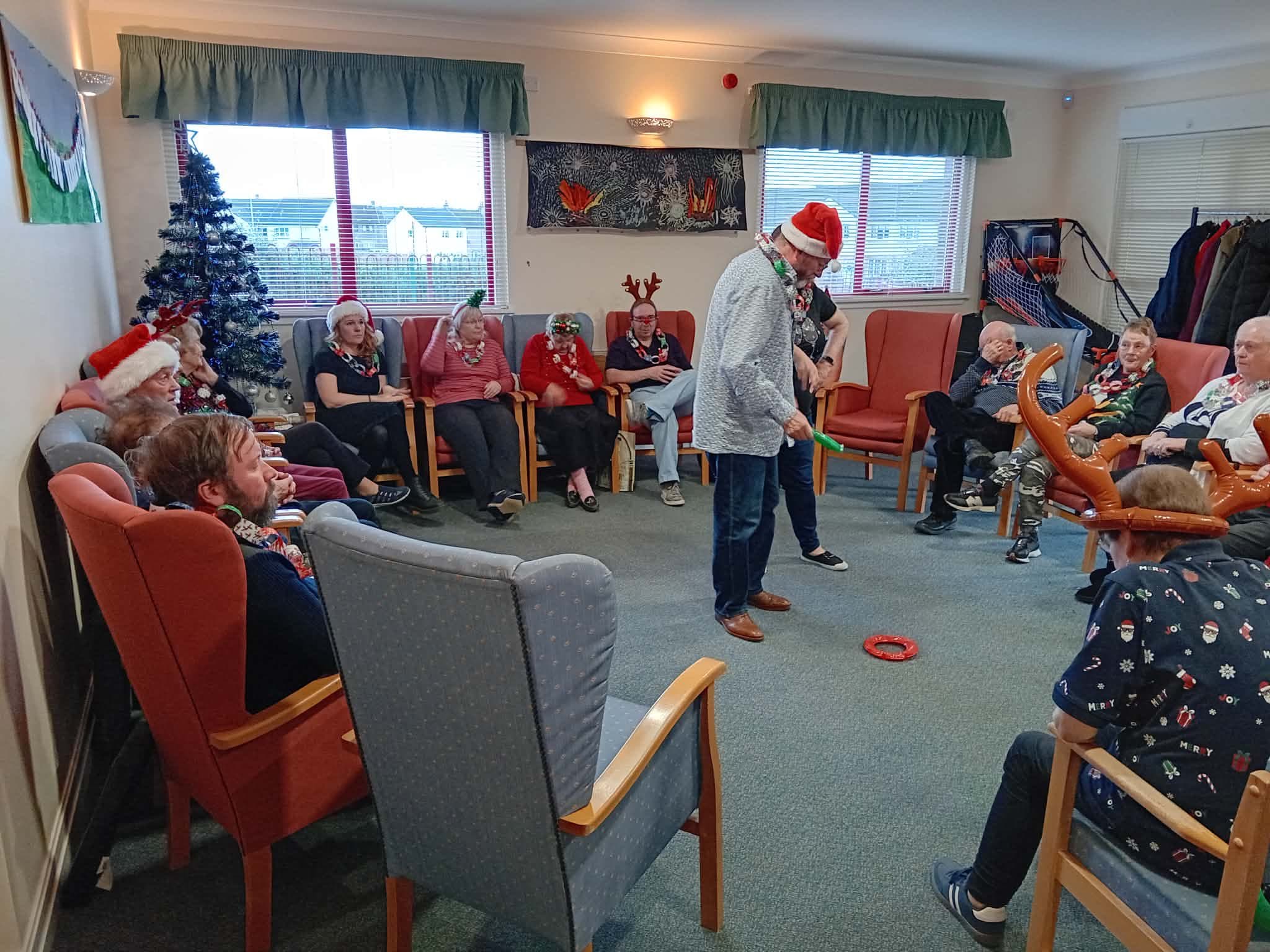 Members enjoying a community activity at Abbeyview Day Centre